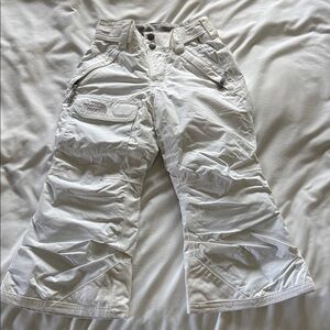 North Face white snow pants.
